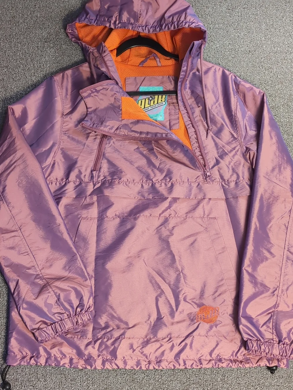A.LAB Glowstick Purple Anorak Jacket - Zumiez Oversized Small in Purple